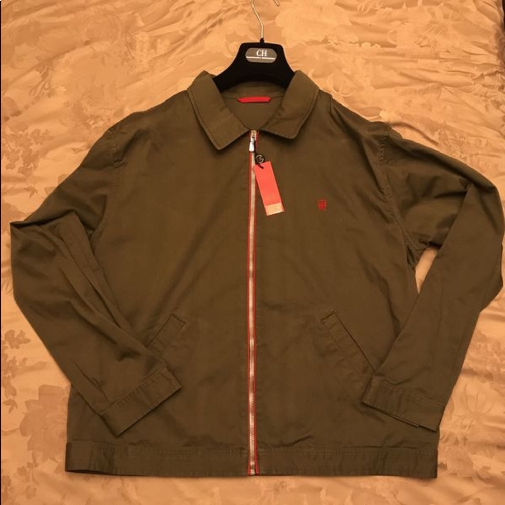 Carolina Herrera Womens Army Green XL Jacket